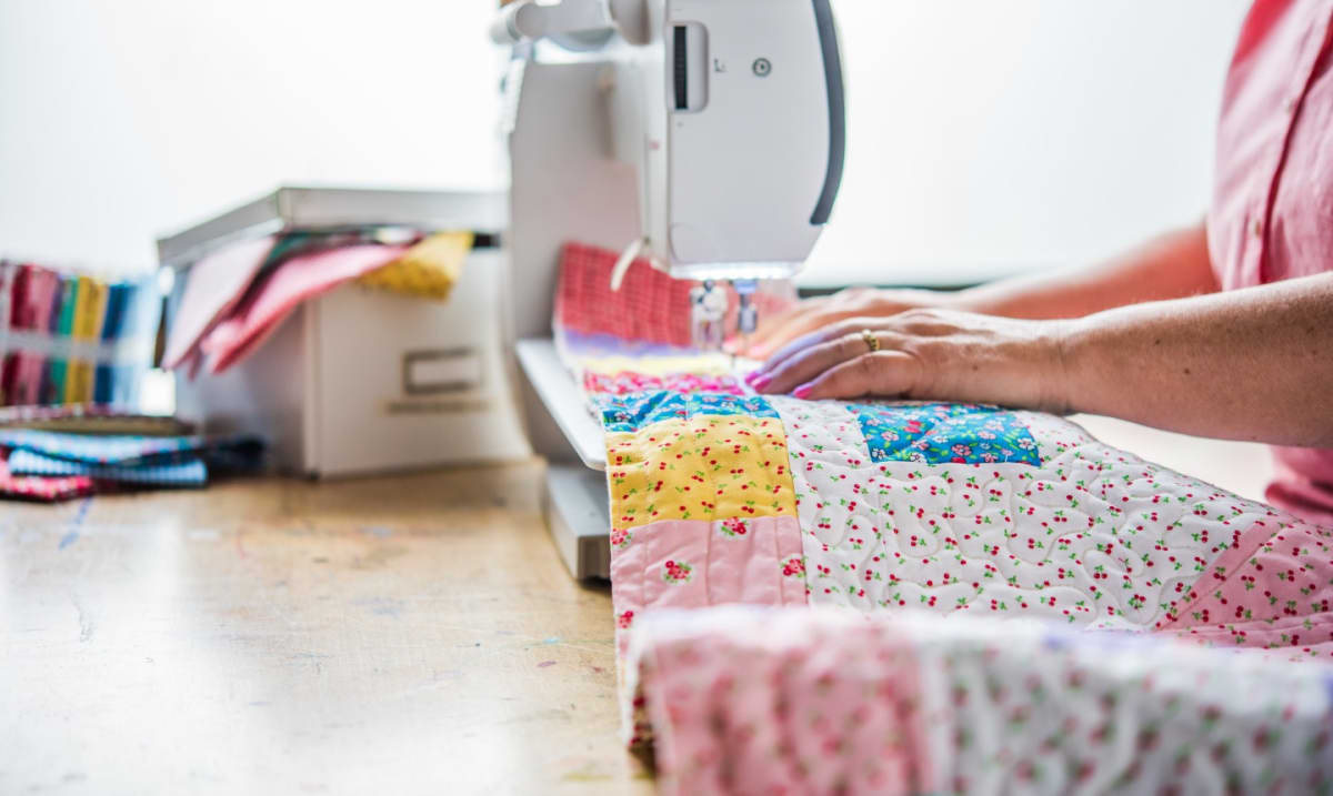 Sewing class (machine) - Fleece Snuggle Wrap Photo