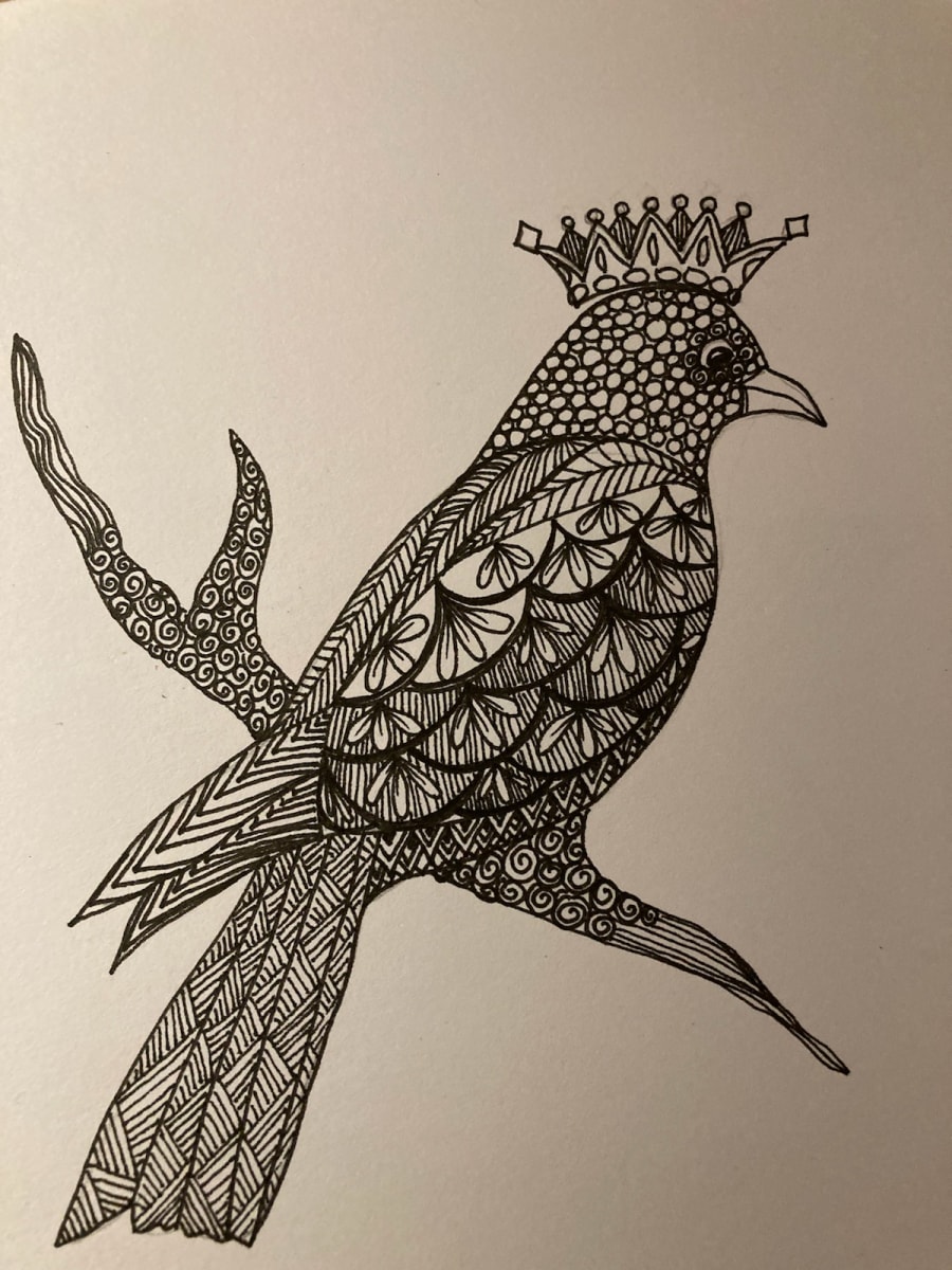 Zentangle HEALING CHICKADEE FUND RAISER Photo