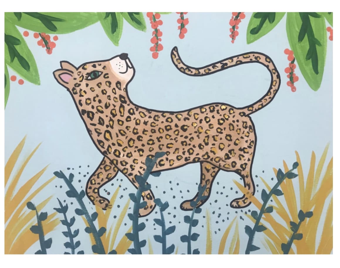 Kids Painting Party- Cheetah Photo