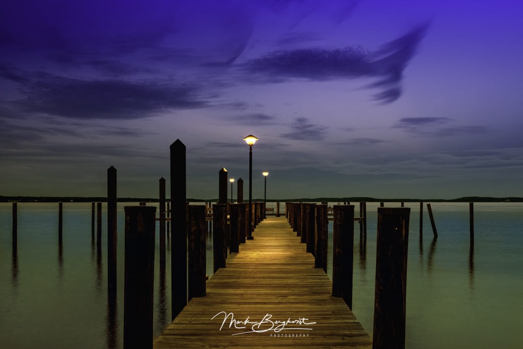 Sunset and Night Shooting at Havre de Grace Marina Photo