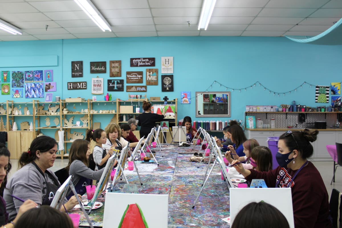 Family Fun Creative Canvas - Mommy & Me Mermaids Photo