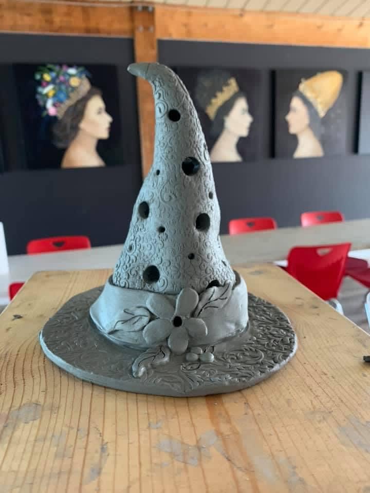 Clay Witch Hat Lantern Photo