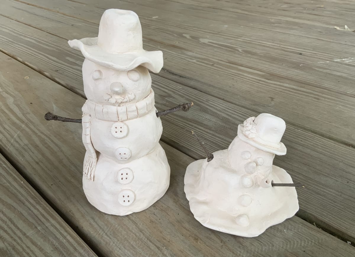 Creative Clay Snowman Photo