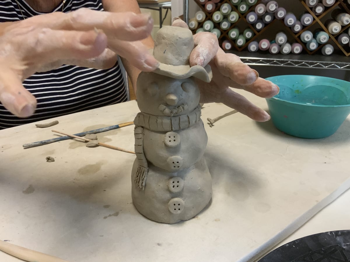 Creative Clay Snowman Photo