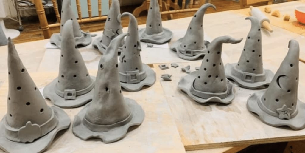 Clay Witch Hat Lantern Photo