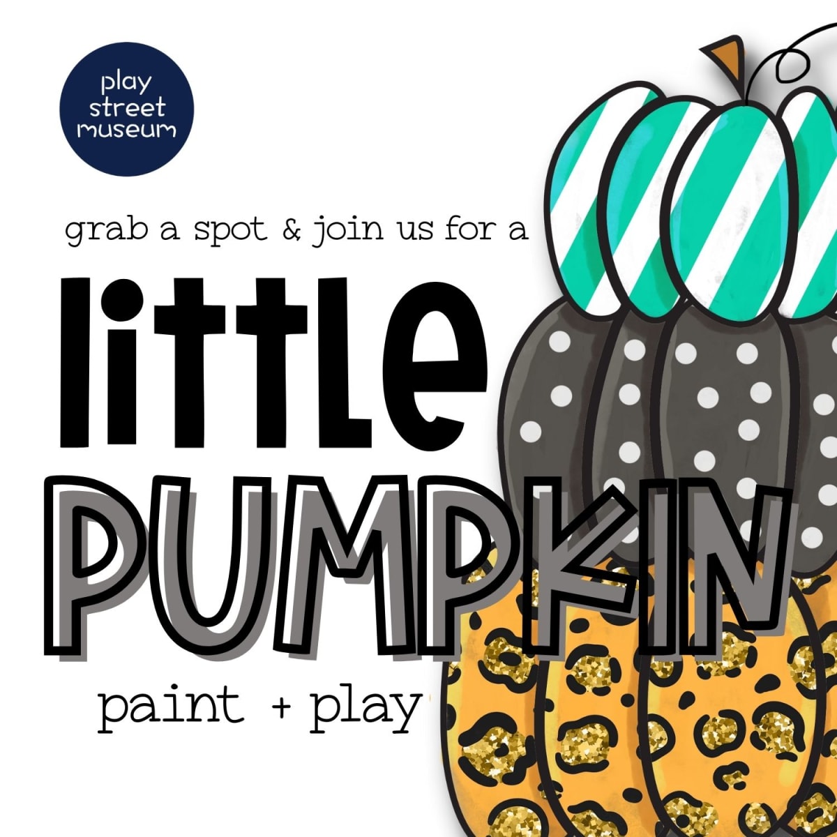 PUMPKIN PAINT AND PLAY- PLAY STREET BEAVERTON Photo
