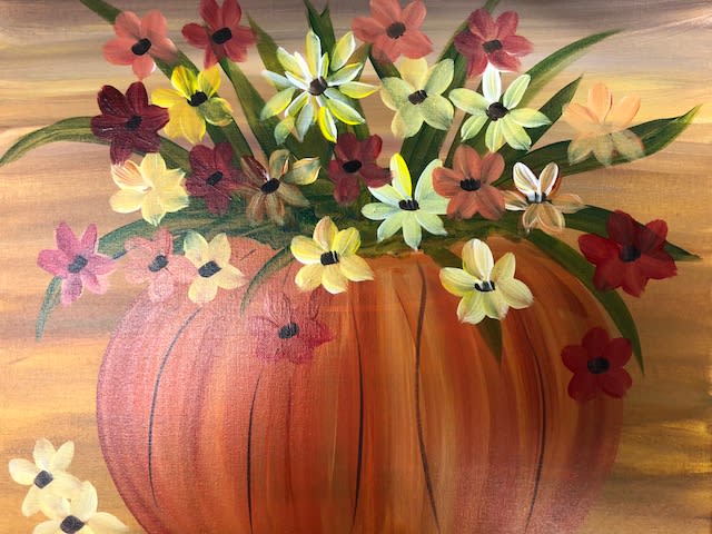 Floral Pumpkin with Bridget!👍👍👍 Photo