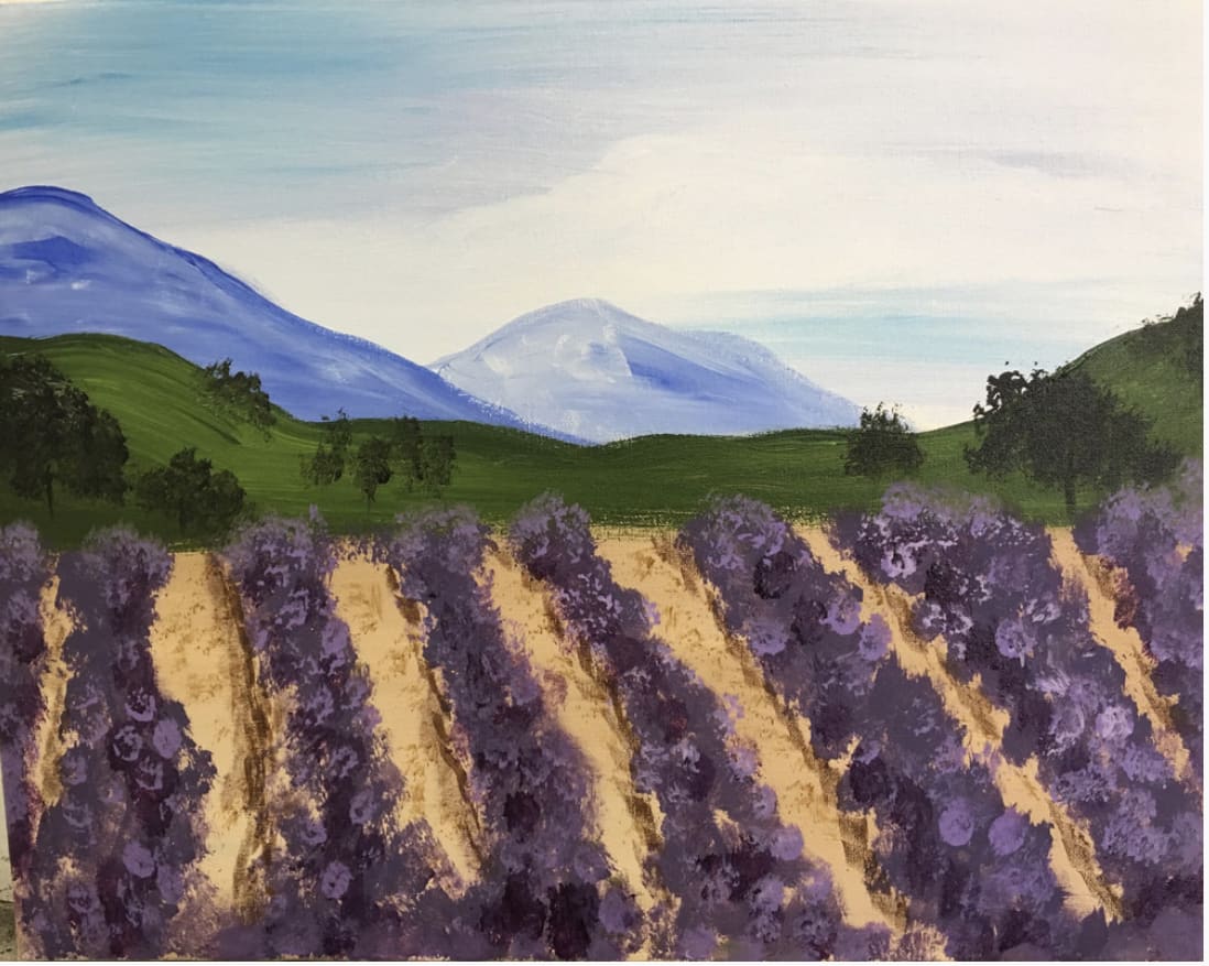 Art & Vino "Lavender Fields" Photo