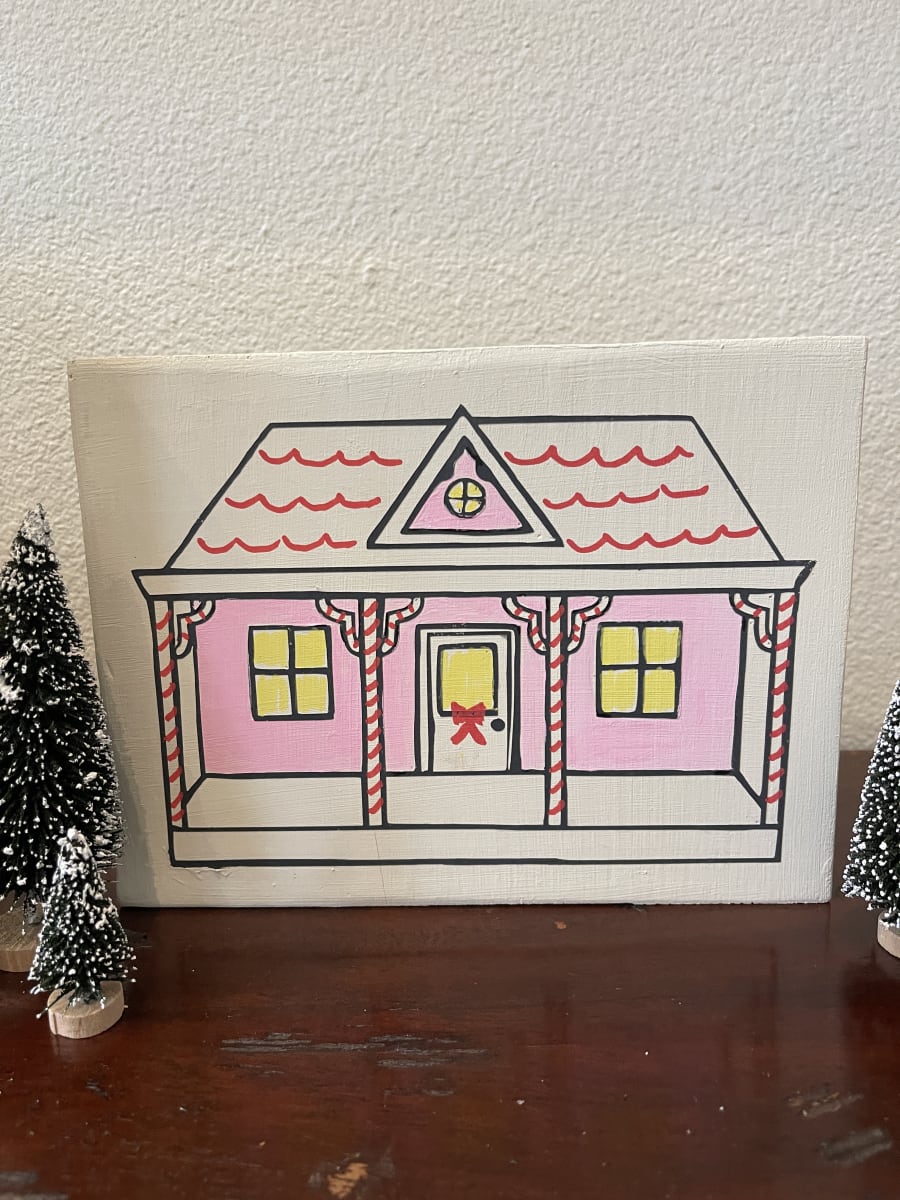 Fredericksburg Christmas Village Board Art Photo
