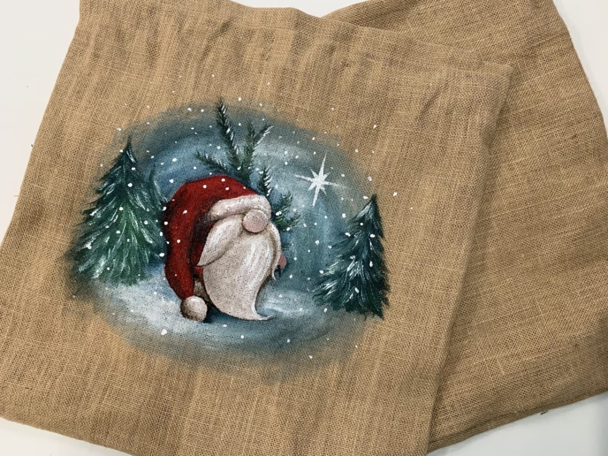 Paint a Pillow: Old St Nick Photo