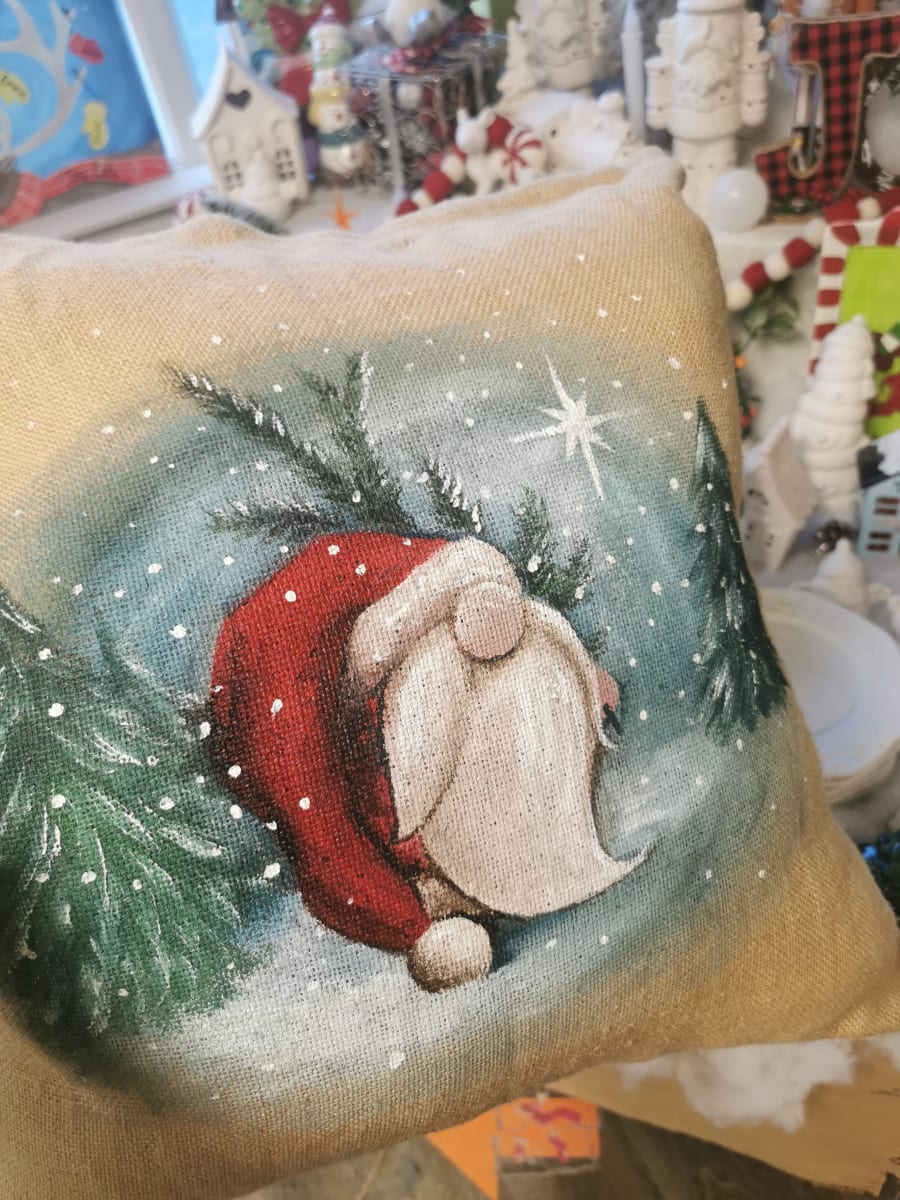 Paint a Pillow: Old St Nick Photo