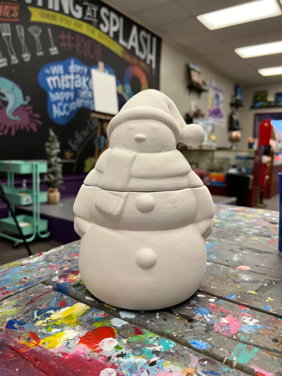 Ceramic Snowman Jar with BJ!👍👍👍 Photo