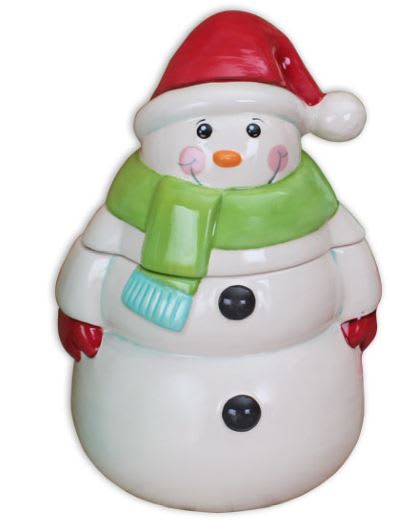 Ceramic Snowman Jar with BJ!👍👍👍 Photo