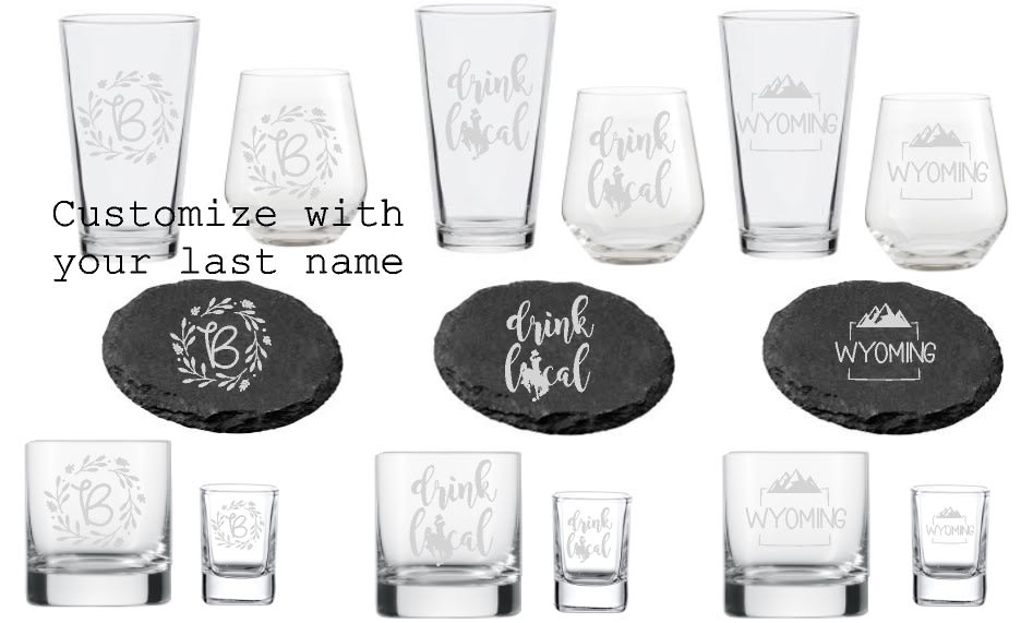 Glass Etching, Bites, & Bubbly at the Loft on Main! Photo