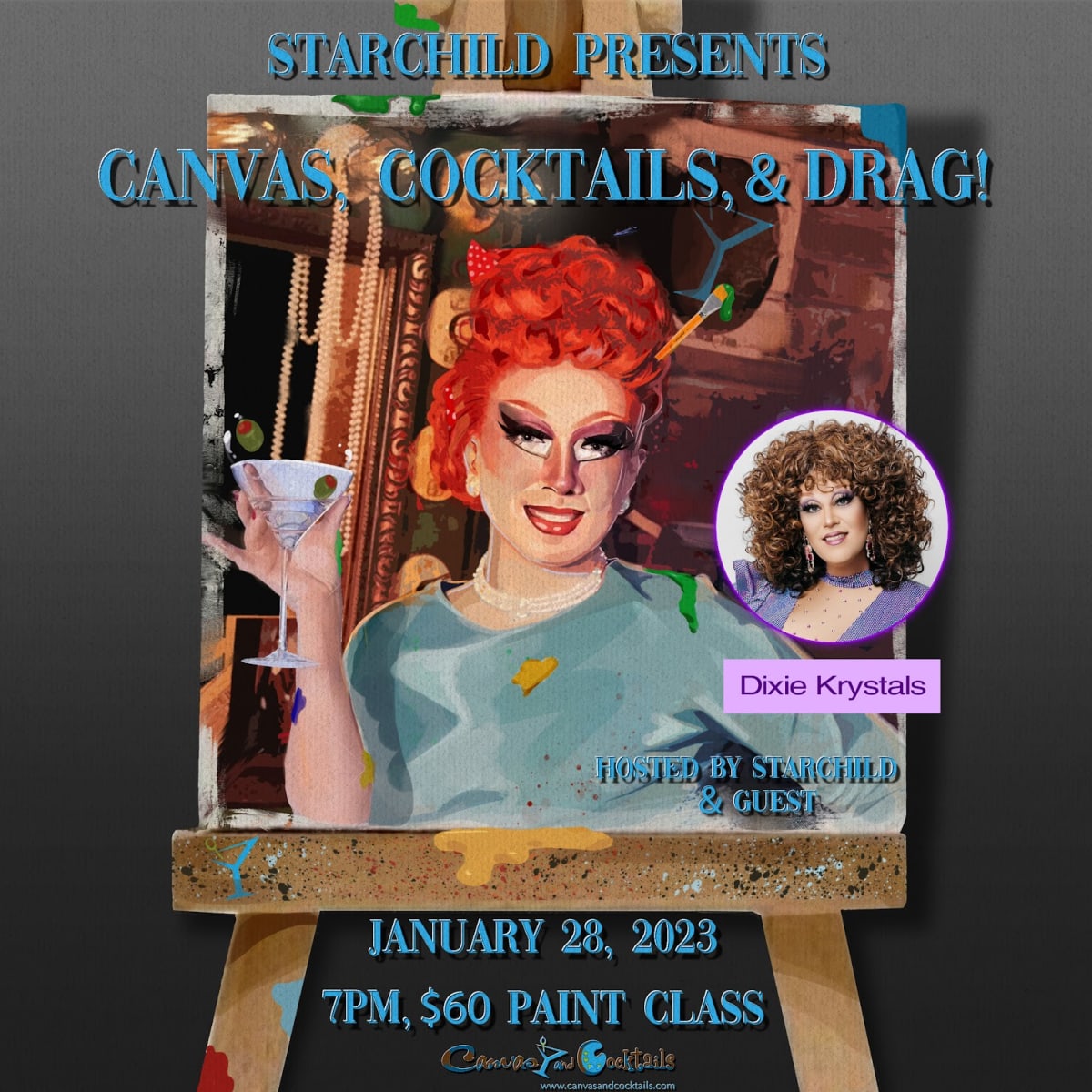 Canvas, Cocktails & DRAG! Photo