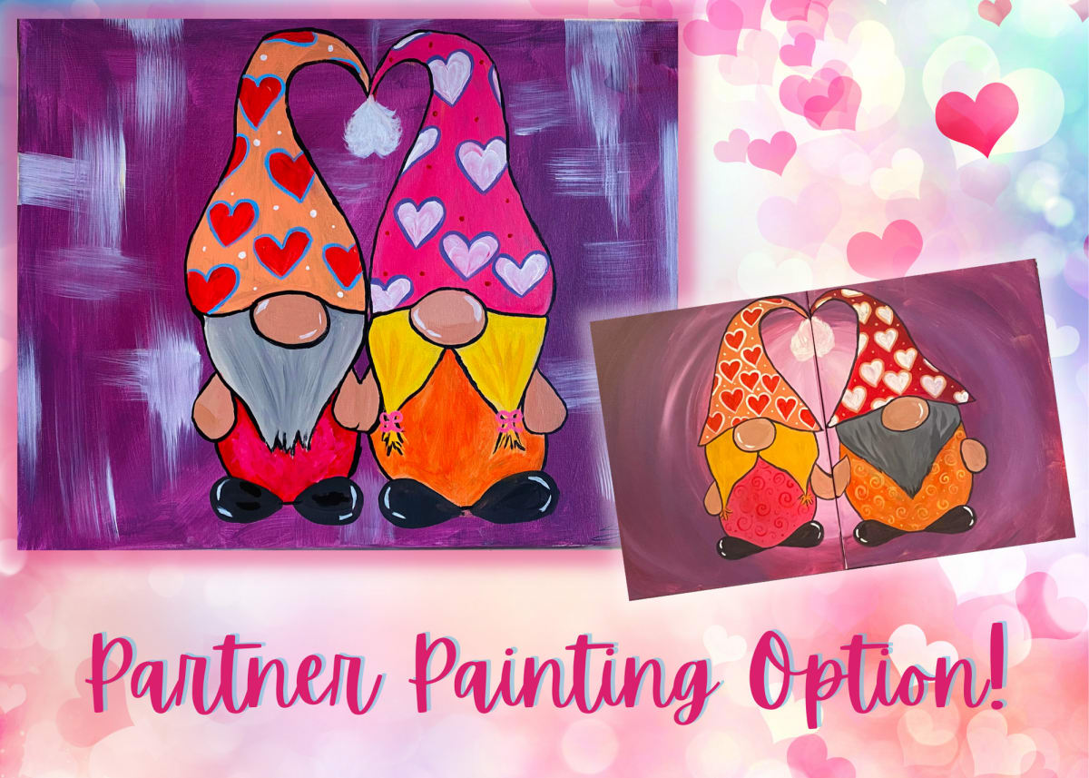 Family Day: NEW! Love Gnomes - Partner Painting Option Photo