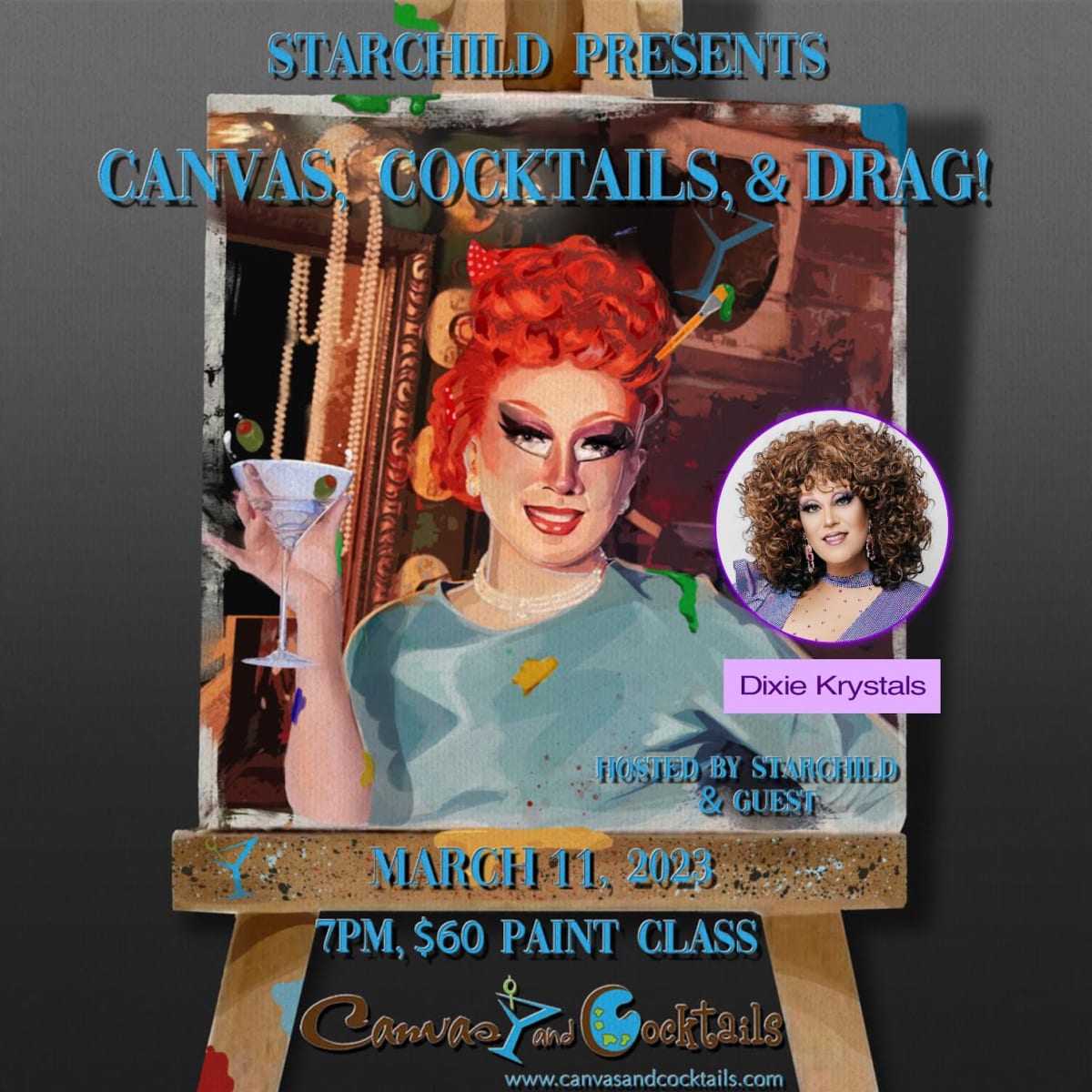 Canvas, Cocktails & DRAG! Photo