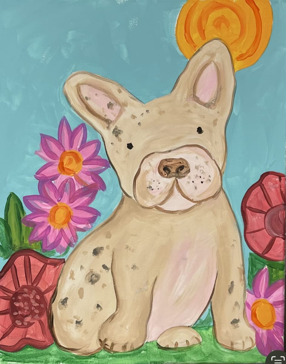 Kids Painting Party- Frenchie Photo