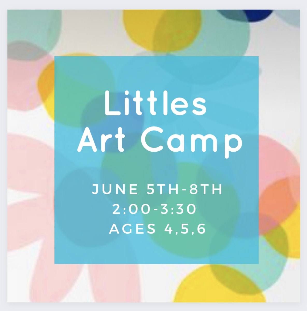 Art Camp "Littles"  June 5-8 Photo