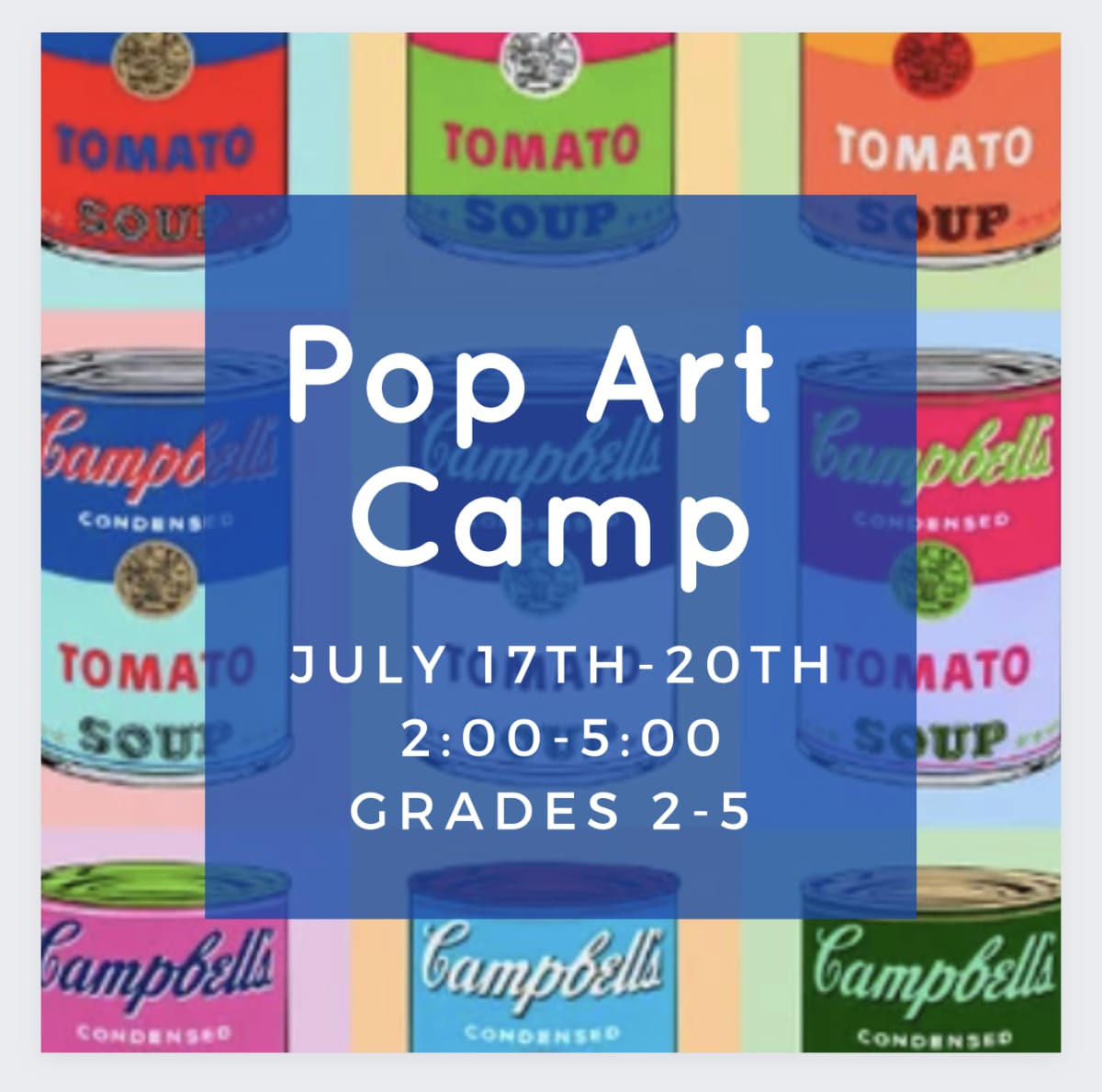 Art Camp "Pop Art"  July 17-20 Photo