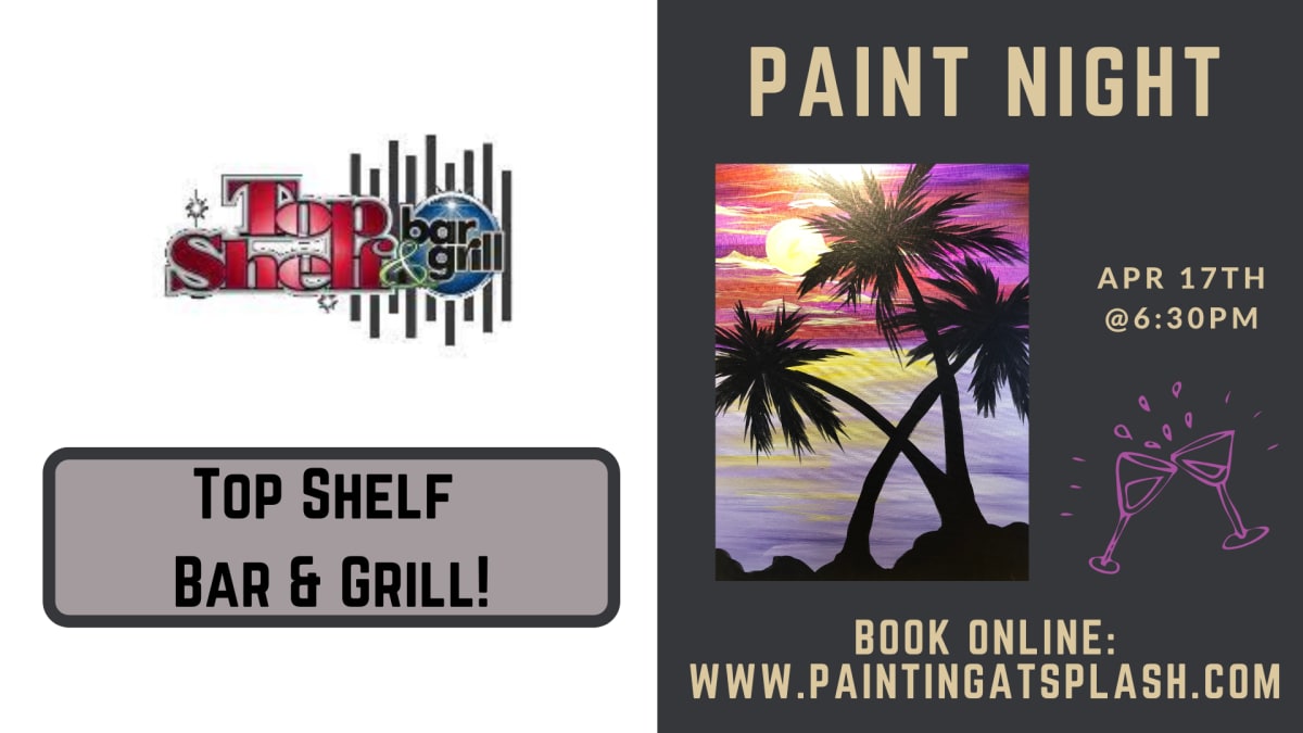 Paint Night at Top Shelf Bar & Grill with Jill!👍👍👍 Photo