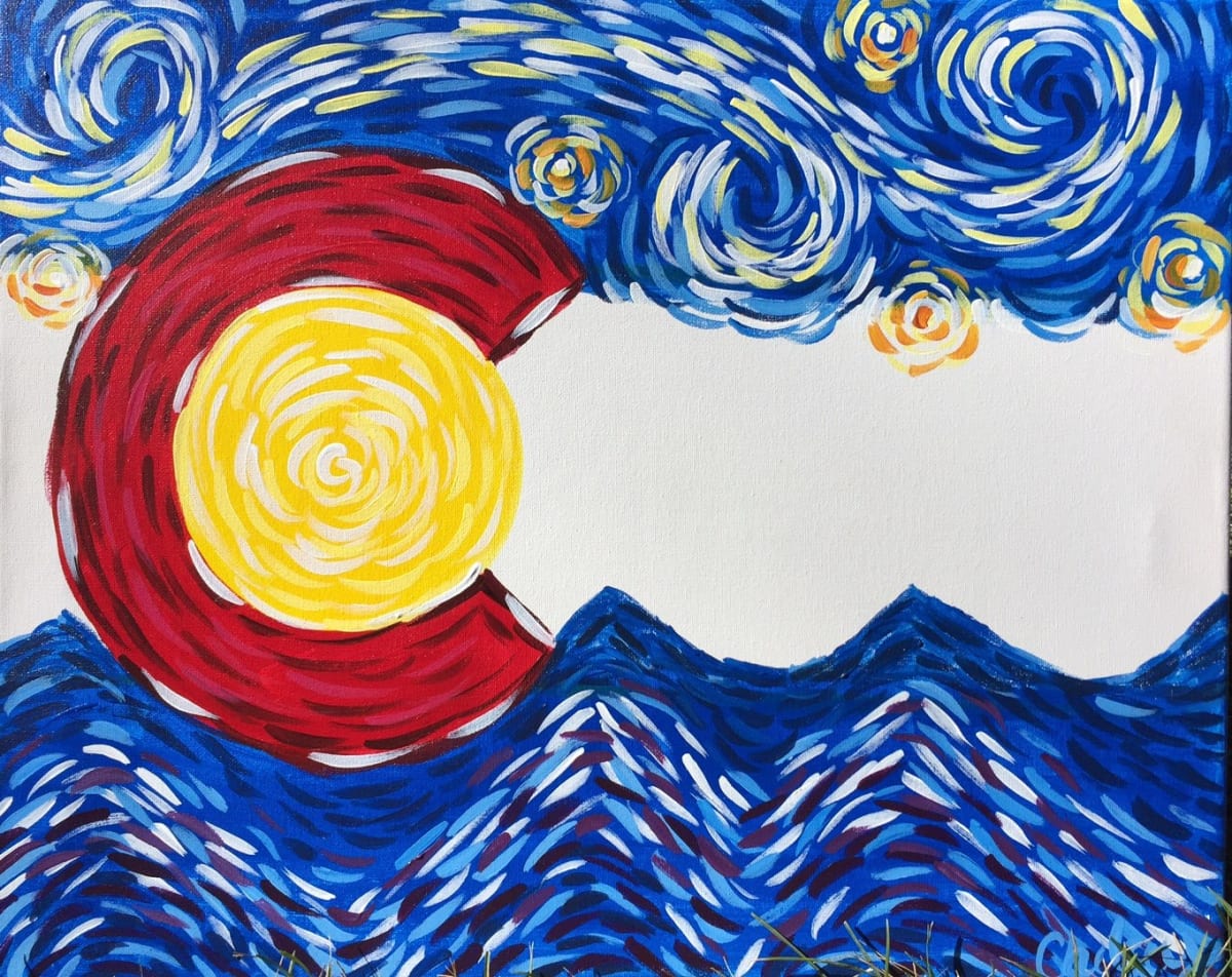 Family Day: NEW! Starry Colorado Heart or Round Canvas Options! Photo