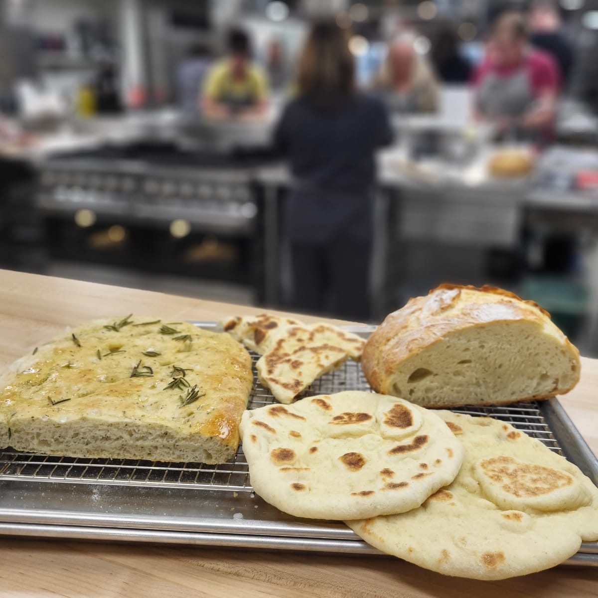 Bread Basics: Exploring Pita, No-Knead, and Focaccia - $155 ($120 Youth) Photo