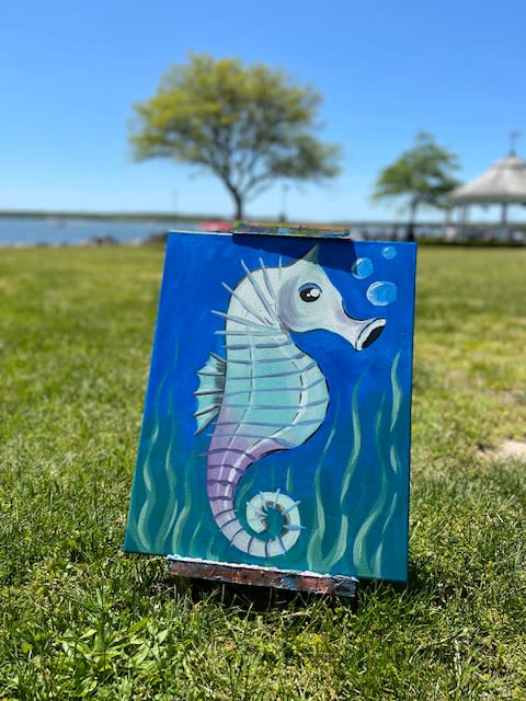 Kids Paint at Mattapoisett Harbor Days with Bridget!👍👍👍 Photo
