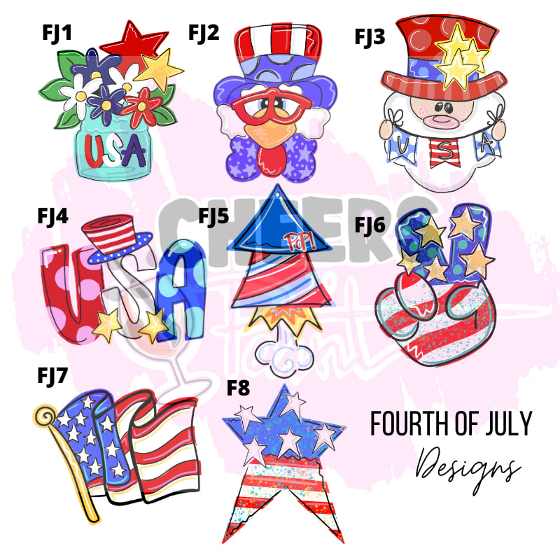 Fourth of July Door Hanger Painting Event Photo