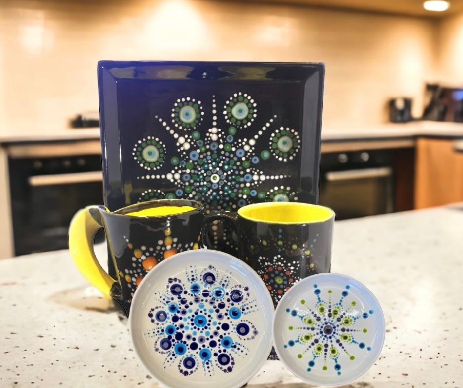 Mandala Pottery Painting Technique Photo