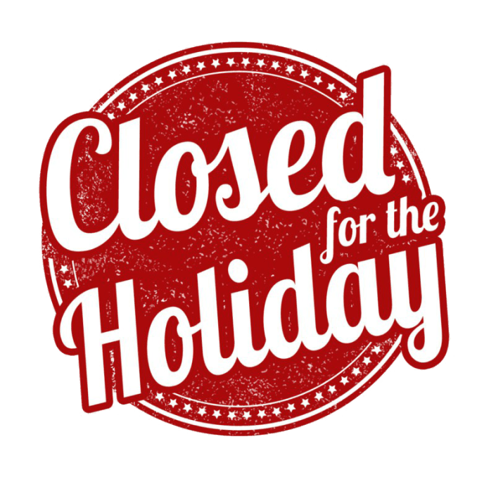 CLOSED HOLIDAY Photo