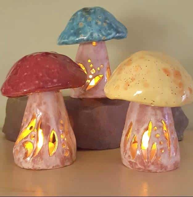 Create with Clay - Mushroom Lanterns Photo