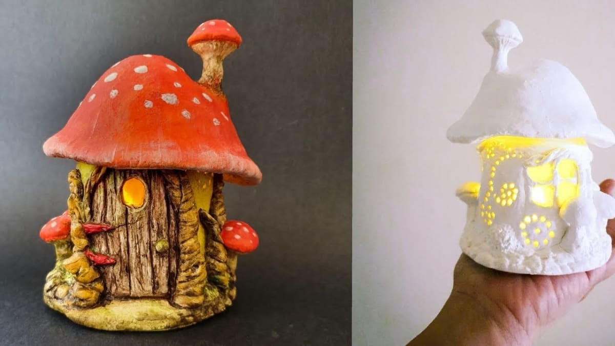 Create with Clay - Mushroom Lanterns Photo
