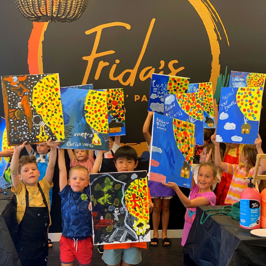 PIG SAYS OINK Family Day Out | Frida's Luxe Sip n' Paint Photo