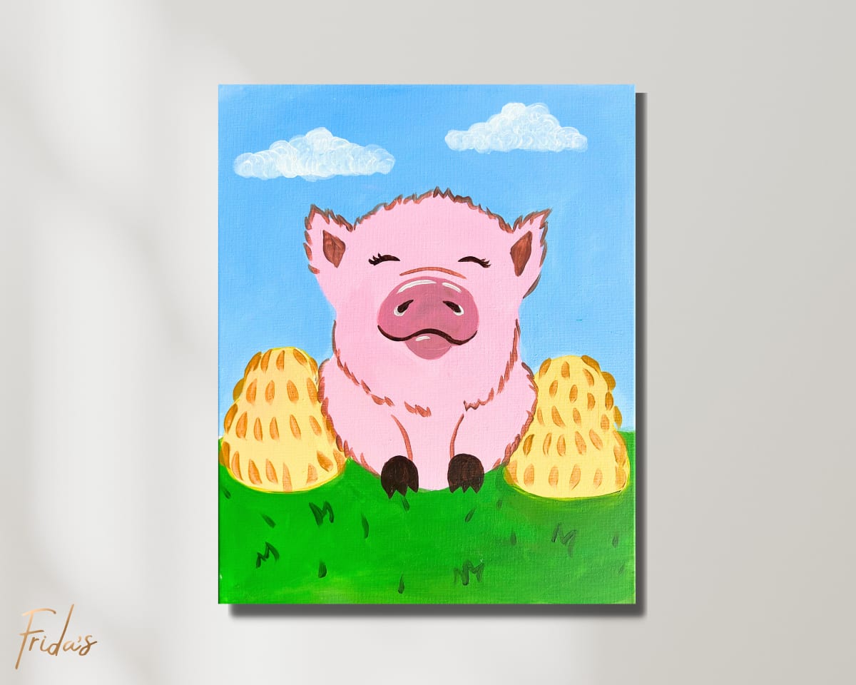 PIG SAYS OINK Family Day Out | Frida's Luxe Sip n' Paint Photo
