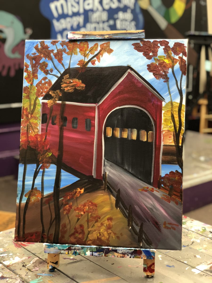 Covered Bridge with Bridget!👍👍👍 Photo