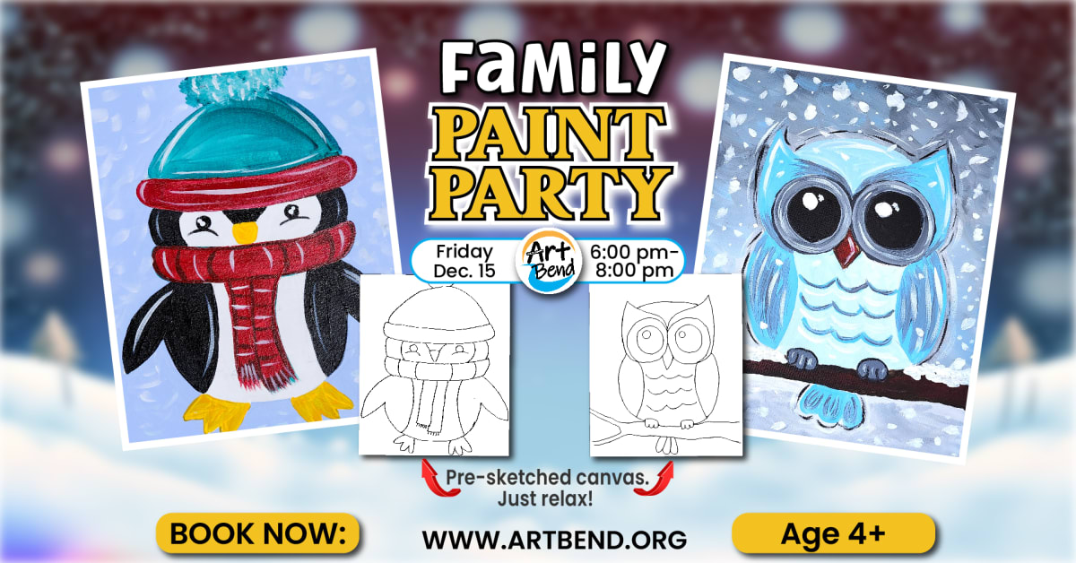 Family Paint Party Photo