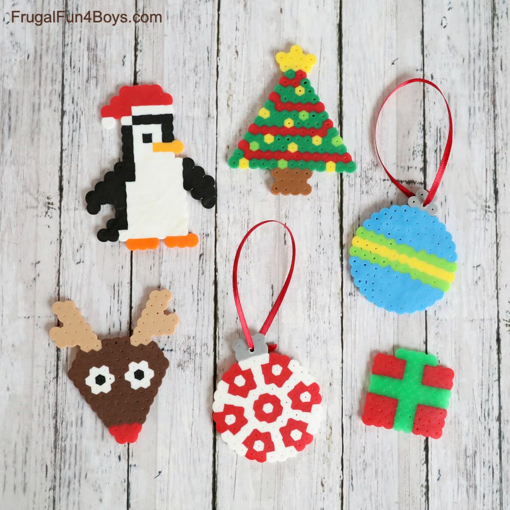 Kids Perler Bead Ornaments Photo
