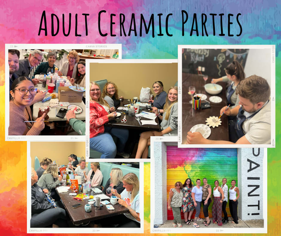 Adult Ceramic Party Photo