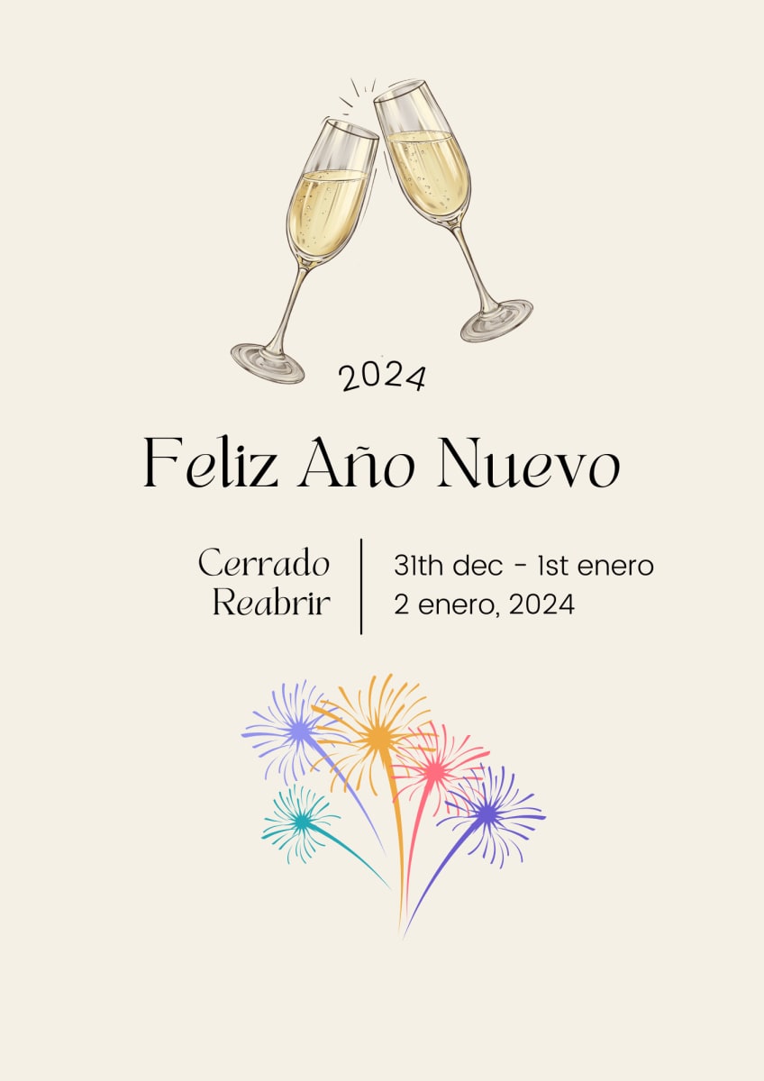 Foto de Feliz Año Nuevo - Estamos Cerrados