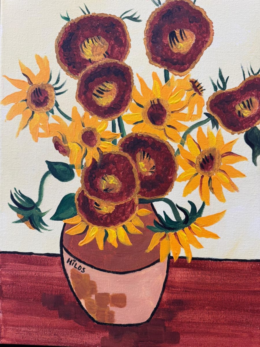 Sunflowers - Van Gogh Style Photo