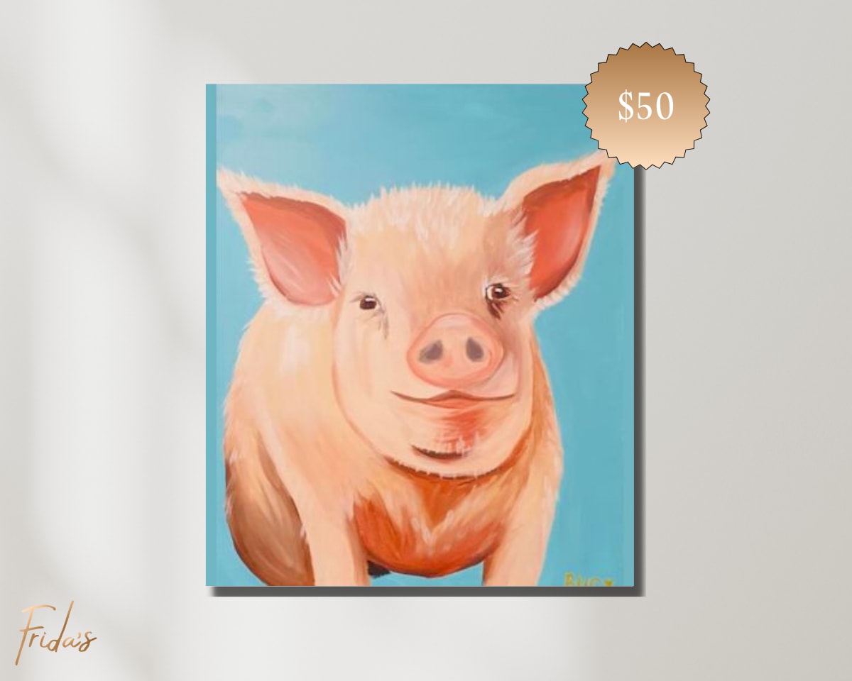 PAINT YOUR PET KIDS! Family Day Out | Frida's Luxe Sip n' Paint Photo