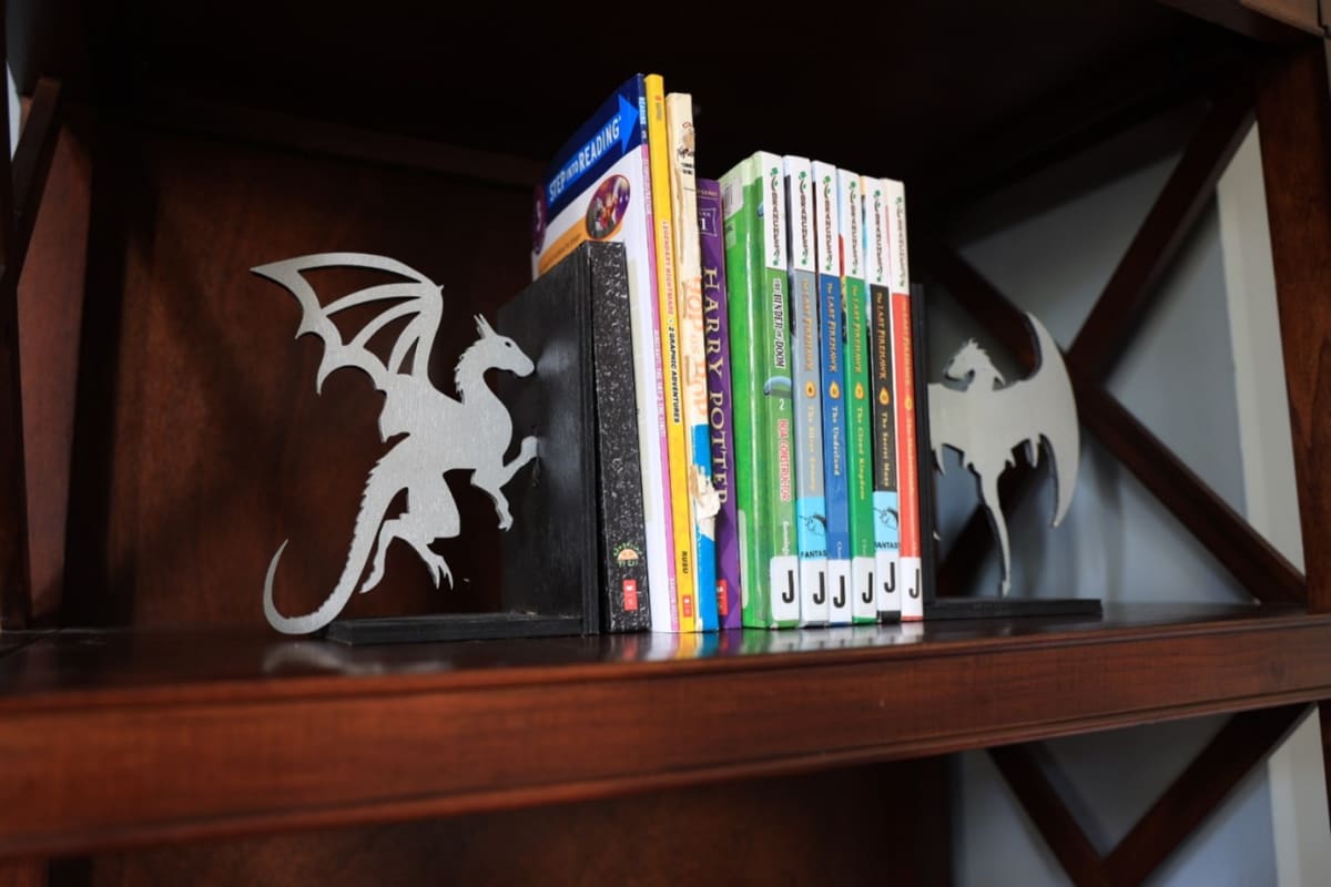 Custom Laser Cut Book Ends Photo