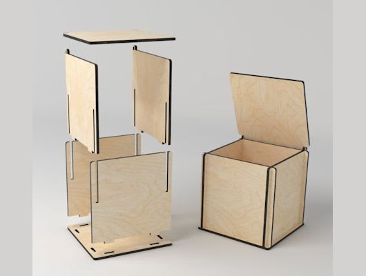 Design, cut, and finish projects using the Thunder Laser Cutter/Engraver Photo