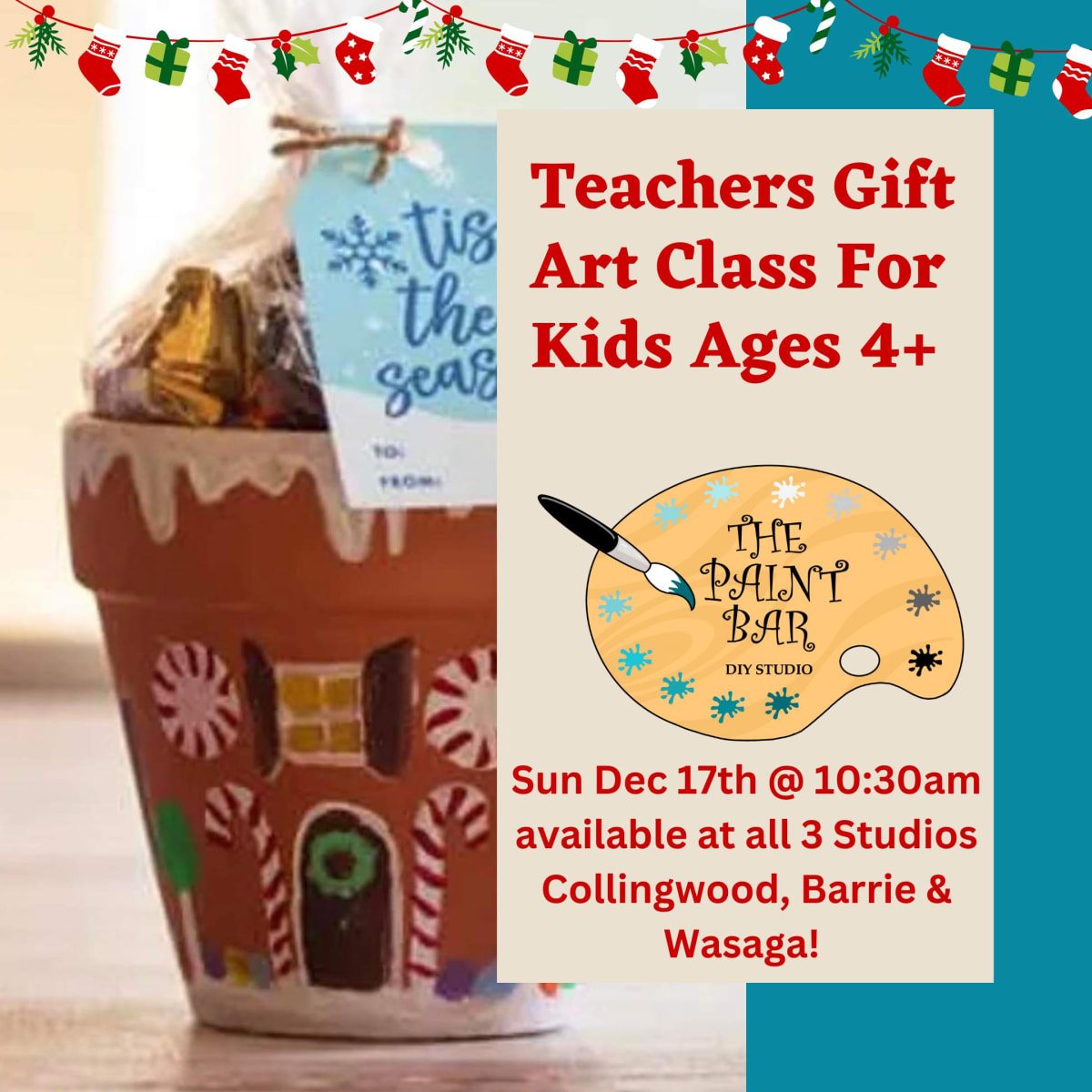 Gingerbread Pot Kids Gift Making Class Photo
