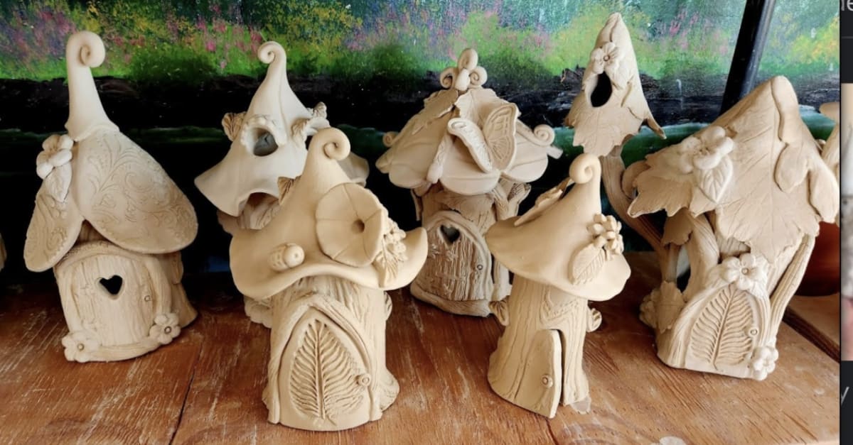 Clay Fairy House Class! Photo