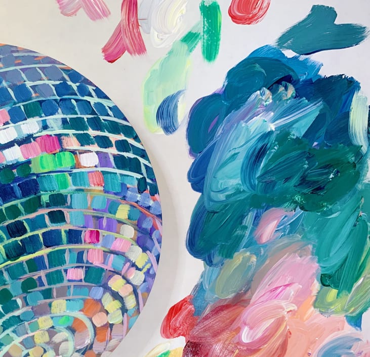 Disco Ball Painting Workshop Photo