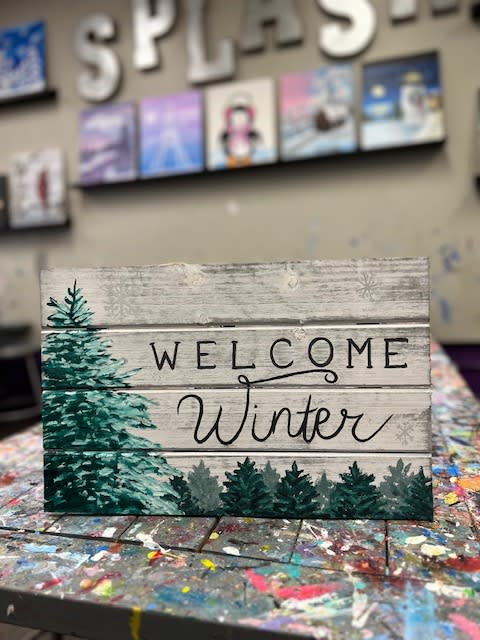 Winter Wood Sign with Jill!👍👍👍 Photo