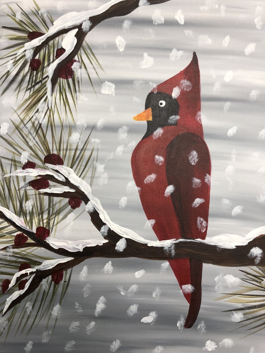 Winter Cardinal with Lindsay!👍👍👍 Photo