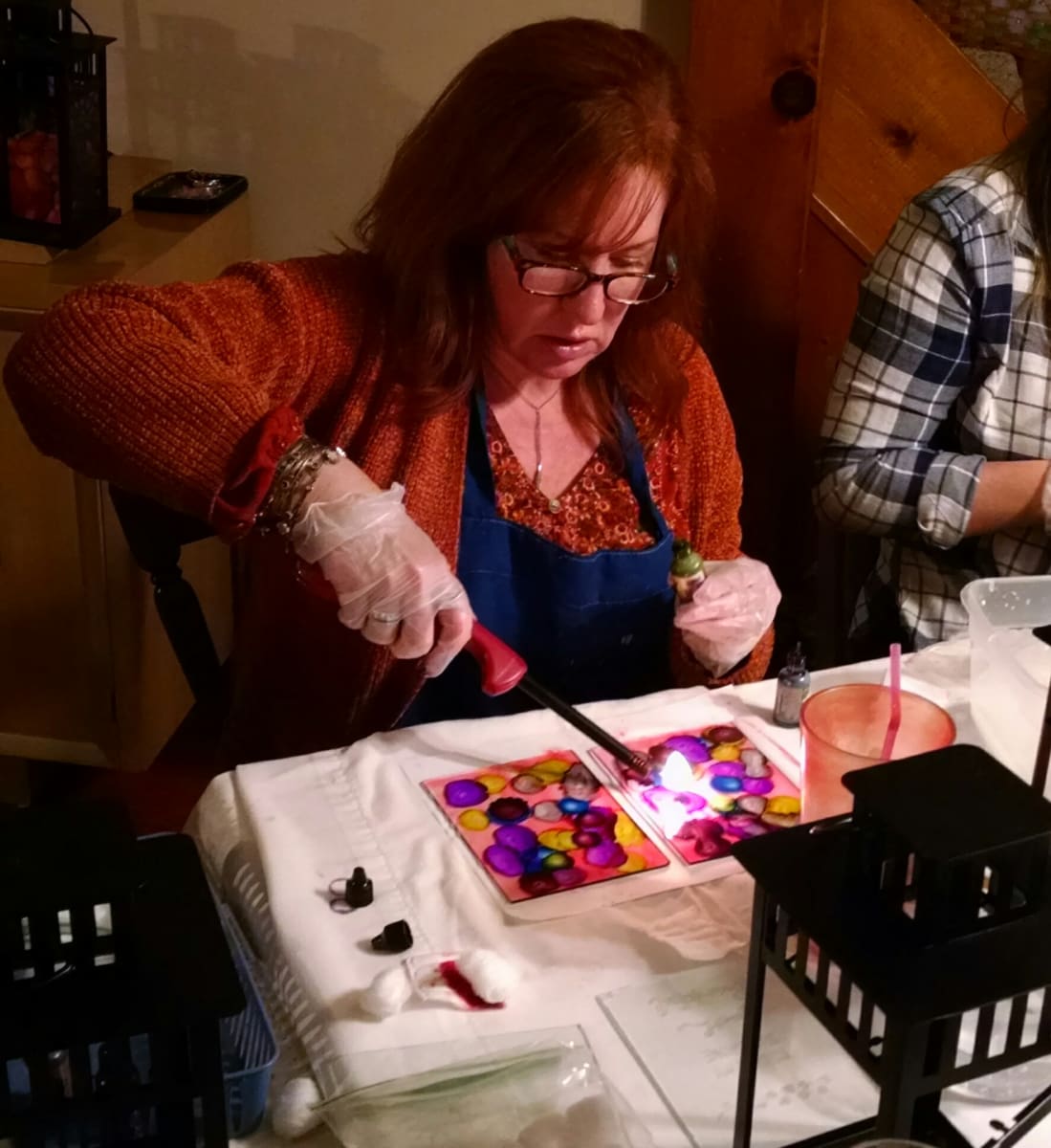 Flame Art Lantern  @ Fly Creek Cider Mill Photo